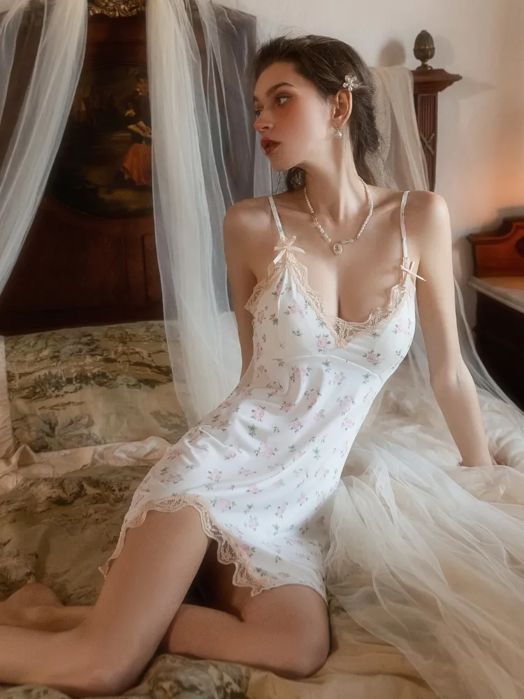 Floral Lace Slip Dress