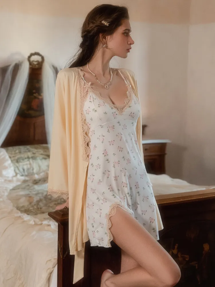 Floral Lace Slip Dress