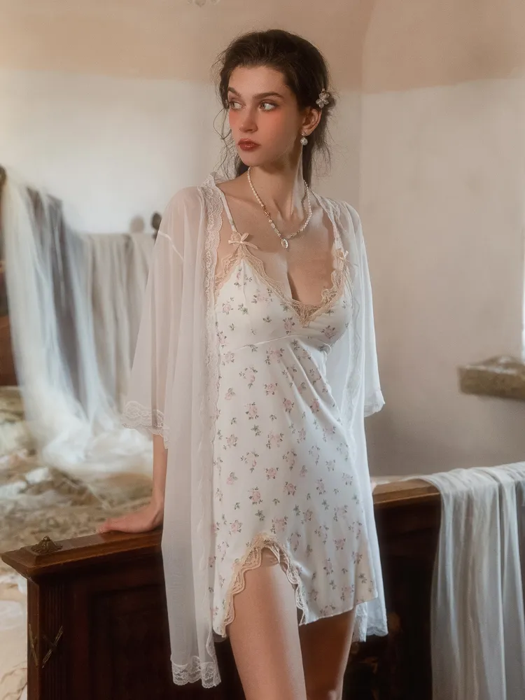Floral Lace Slip Dress