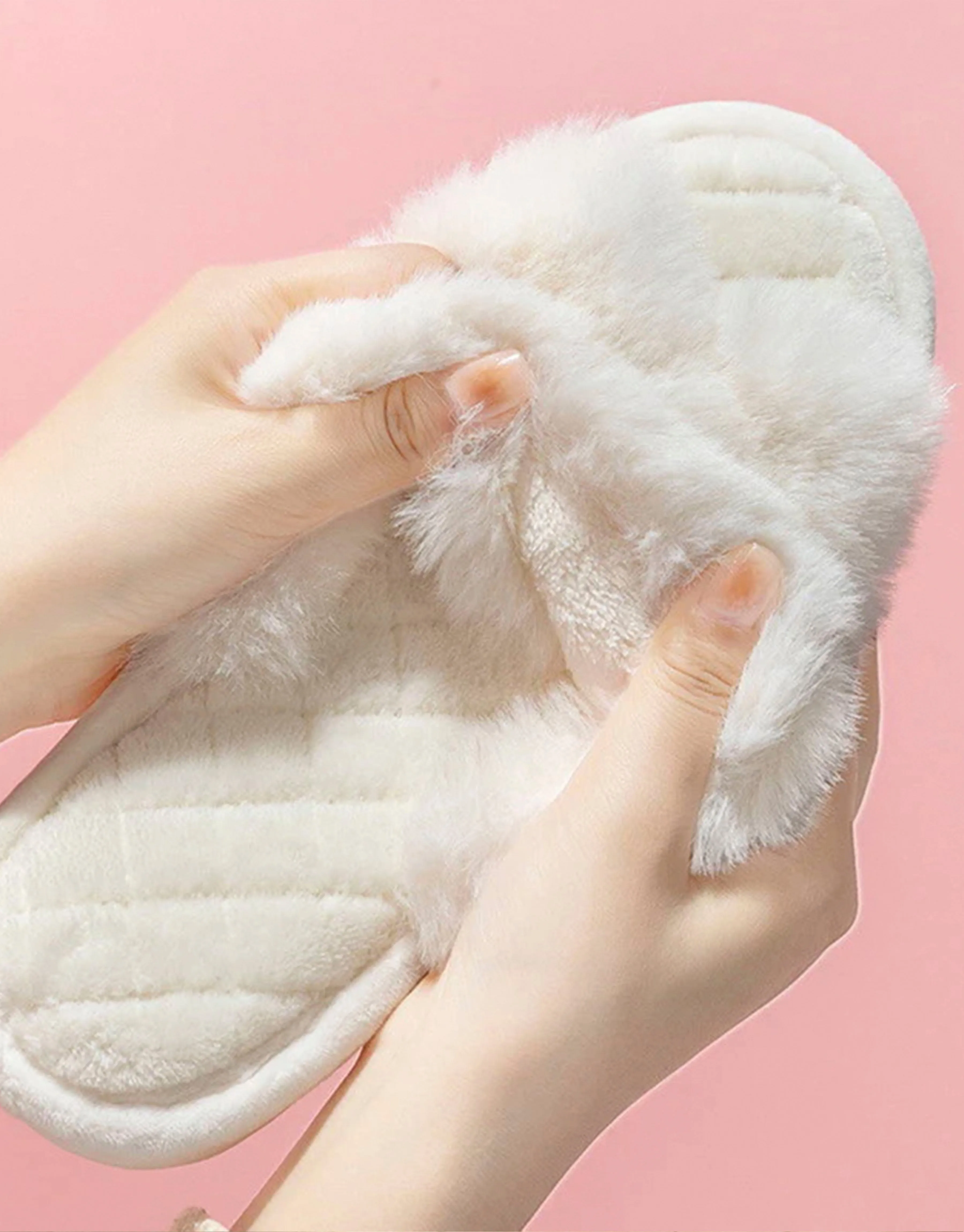 Fluffy Slipper - Aspen - Ivory
