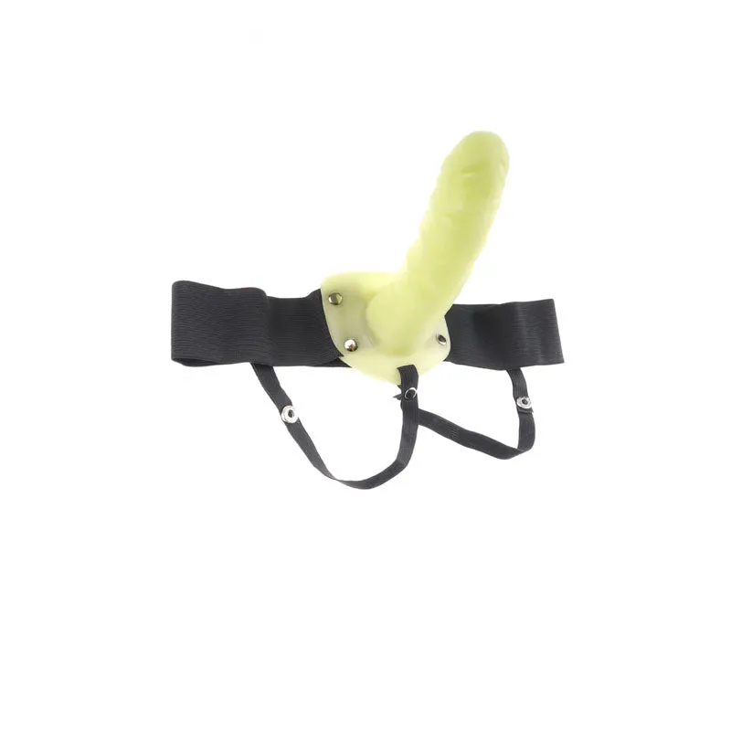 For Him or Her Hollow Strap-On - Glow in the Dark Dildo