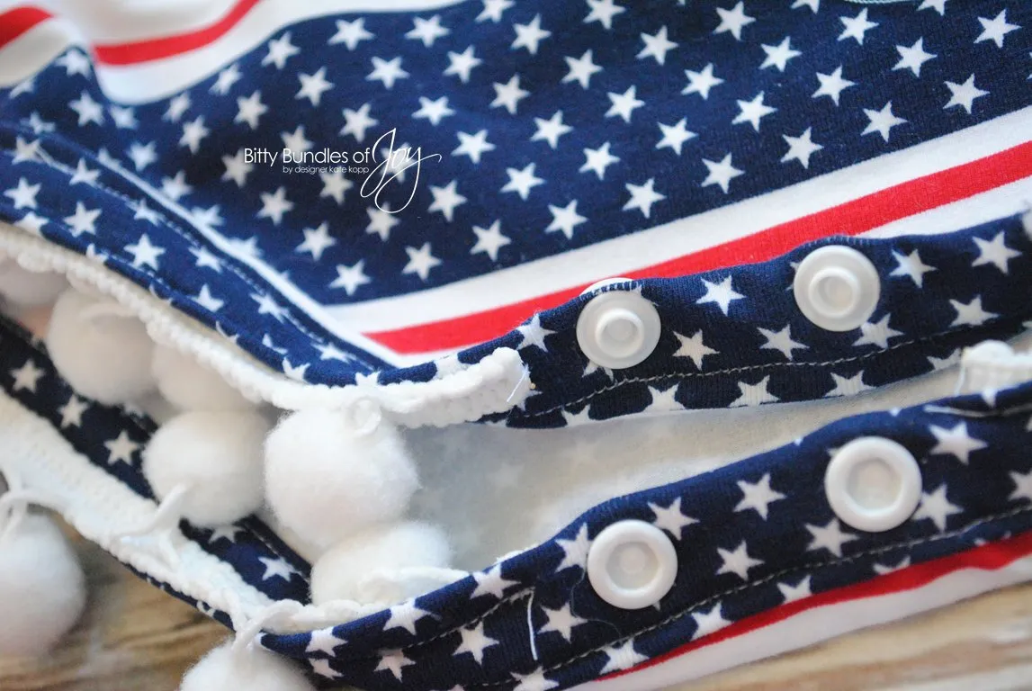 Fourth of July Knit Romper