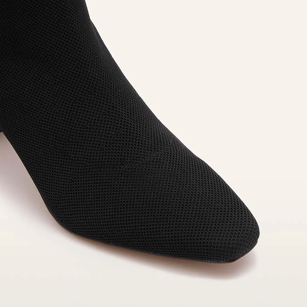 FRANKiE4 II MELROSE Knit Boot - Black