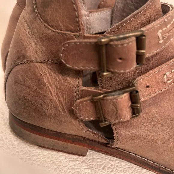Free People Braebrun Ankle Boots Shoes size 38 RARE