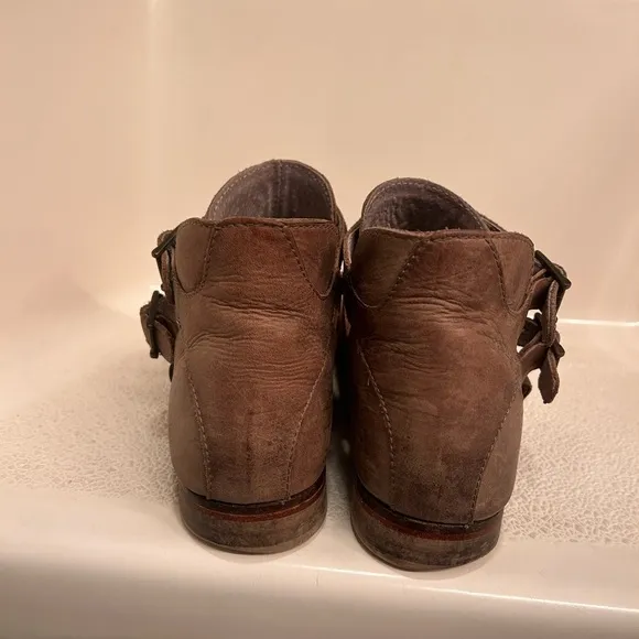 Free People Braebrun Ankle Boots Shoes size 38 RARE