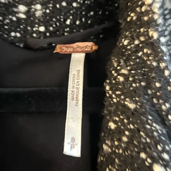 Free People Fringe Wrap Blanket Coat Size Small