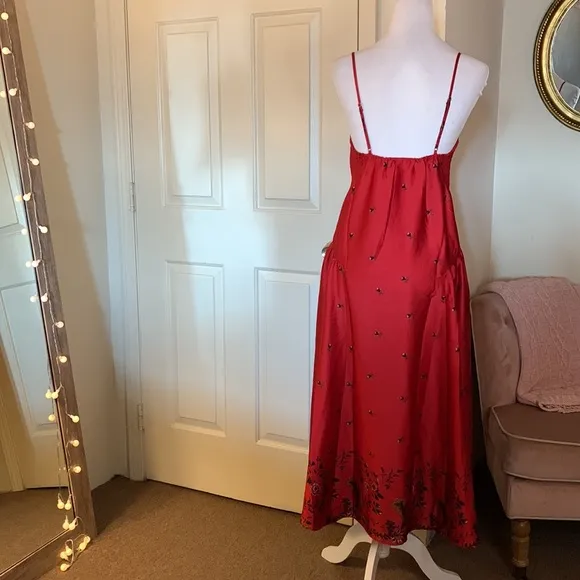 Free People Intimately On My Own Printed Maxi Midi Slip