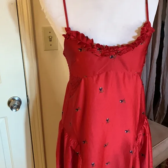 Free People Intimately On My Own Printed Maxi Midi Slip