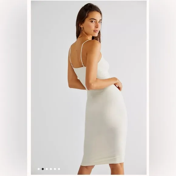 Free People Intimately Tea Length Seamless Slip in Butter