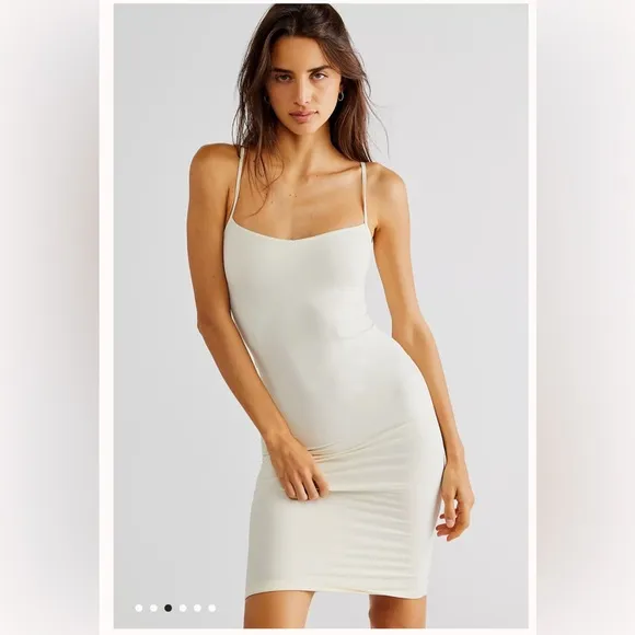Free People Intimately Tea Length Seamless Slip in Butter