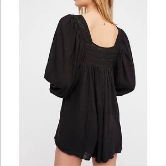 FREE PEOPLE ROMPER, NEW WITH TAG MEDIUM BLACK