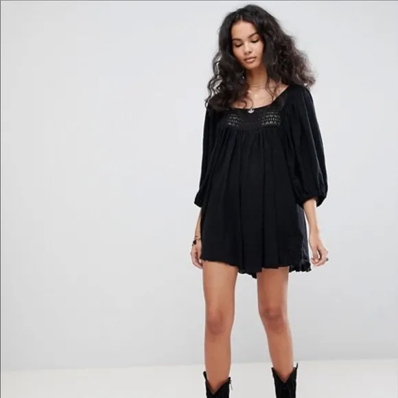 FREE PEOPLE ROMPER, NEW WITH TAG MEDIUM BLACK