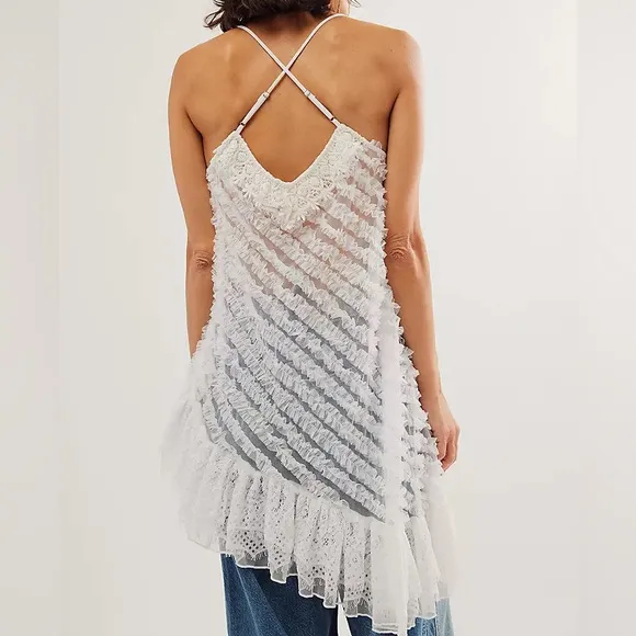 FREE PEOPLE Ruffle Me Up Slip