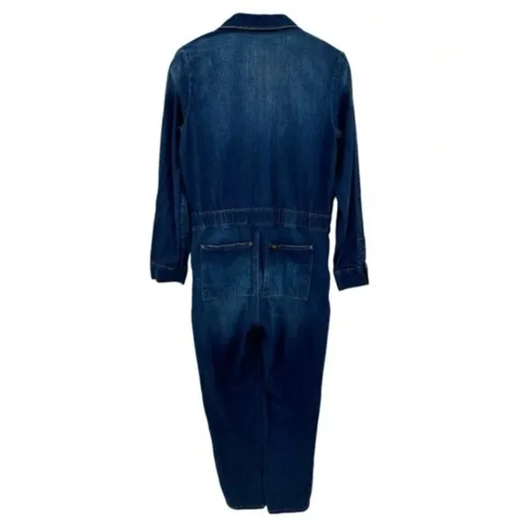 Free People X Lee Union-All Denim Jumpsuit - Blue - Size Medium