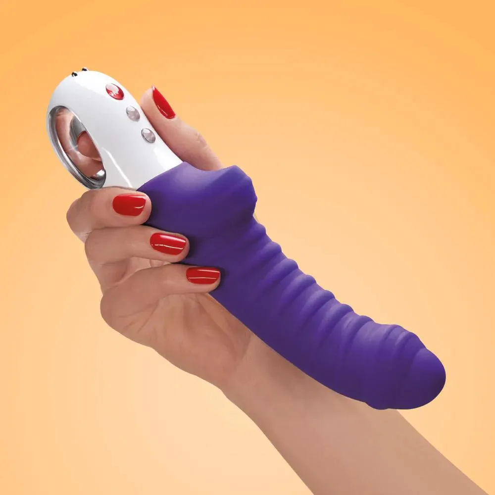 Fun Factory TIGER Ribbed G-Spot and P-Spot Vibrator with free toy bag!