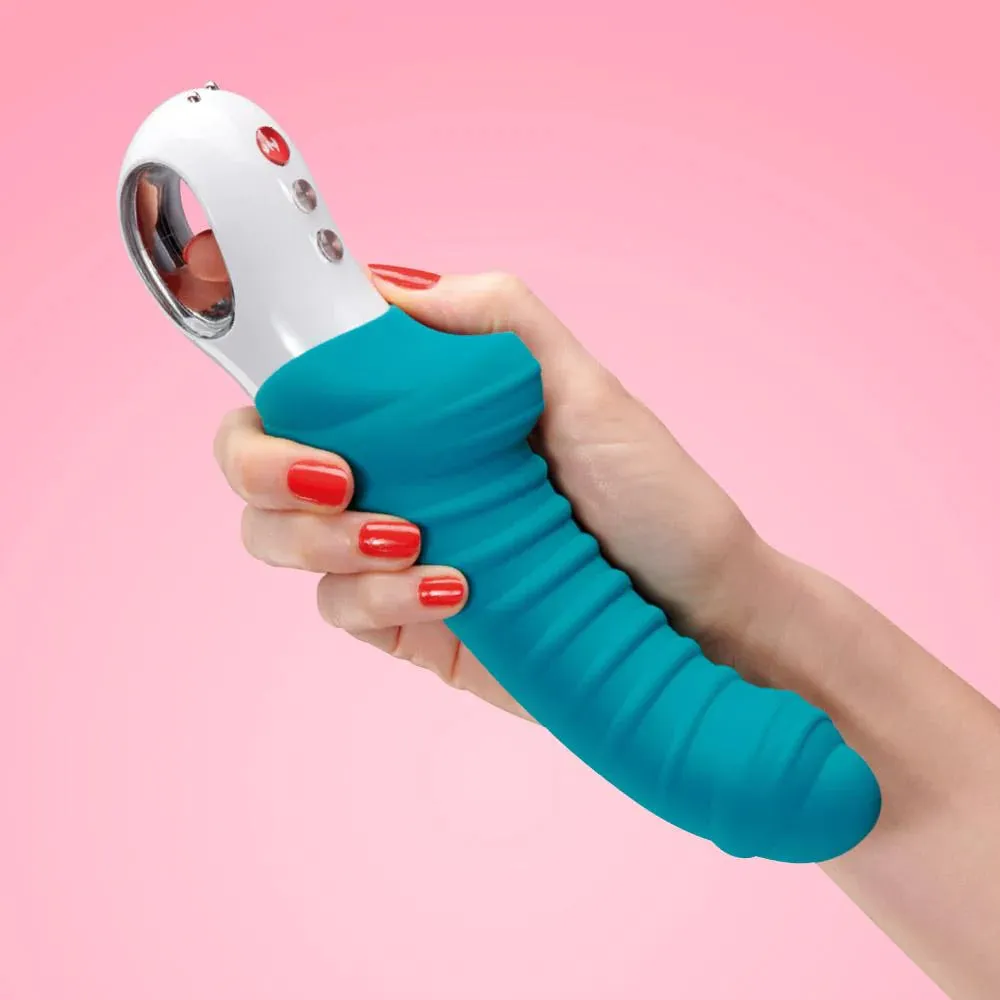 Fun Factory TIGER Ribbed G-Spot and P-Spot Vibrator with free toy bag!