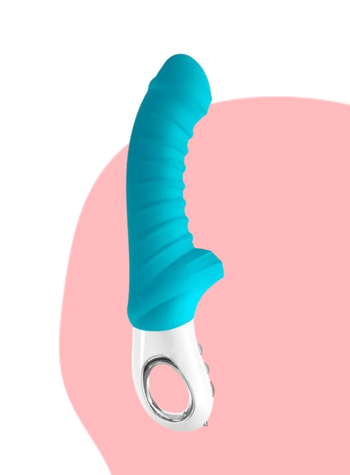 Fun Factory TIGER Ribbed G-Spot and P-Spot Vibrator with free toy bag!
