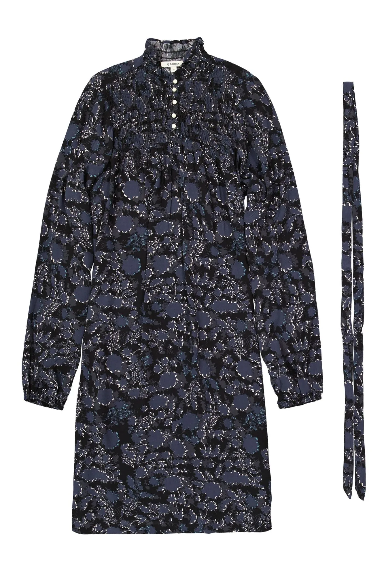 Garcia  Mini Dress - Black Storm Print