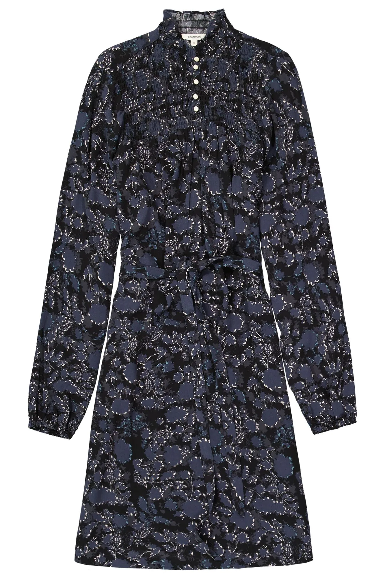Garcia  Mini Dress - Black Storm Print