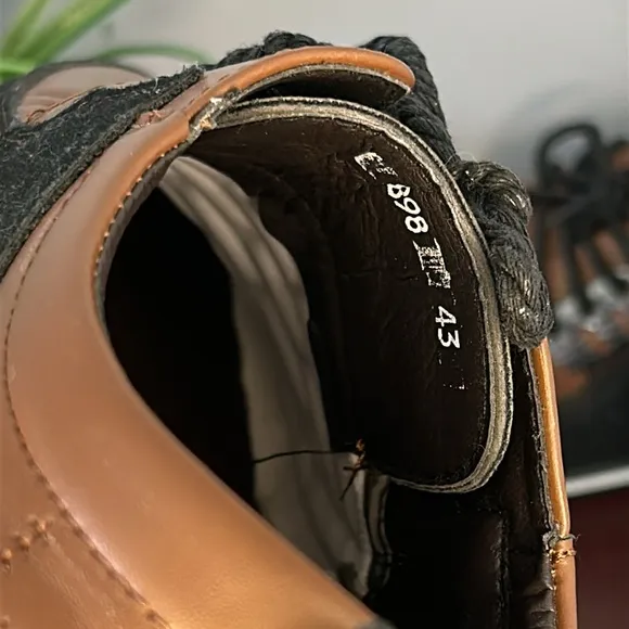 Gatsby Men's Brown Black‎ Oxford Derby Orthopedic Leather Shoes Size 9-10