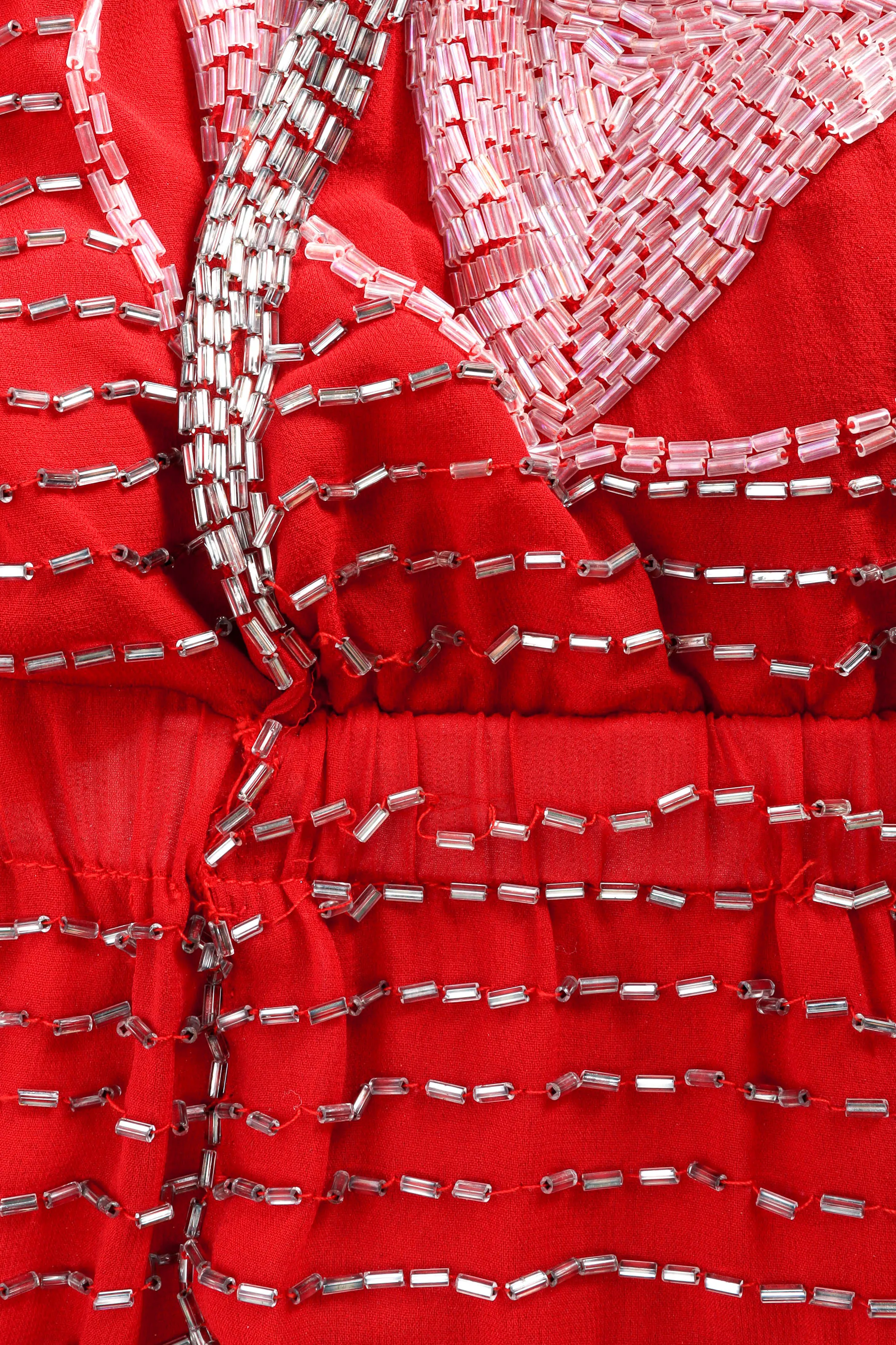 Geometric Beaded Shift Dress