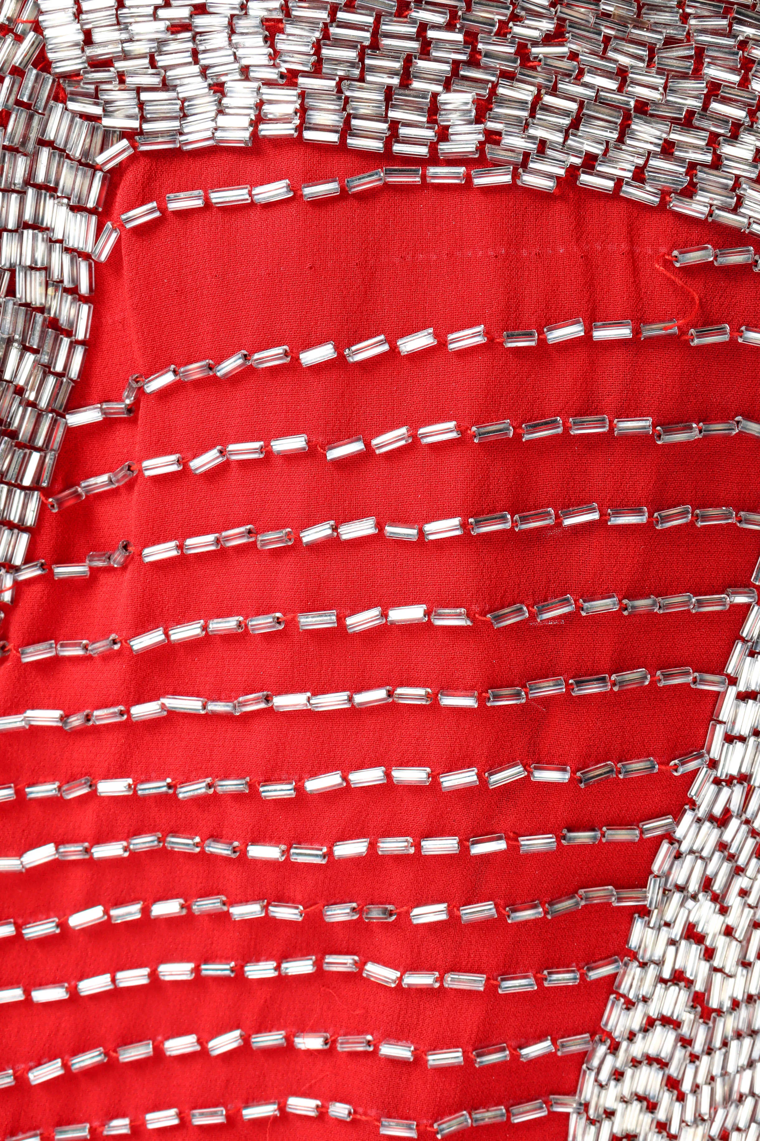 Geometric Beaded Shift Dress