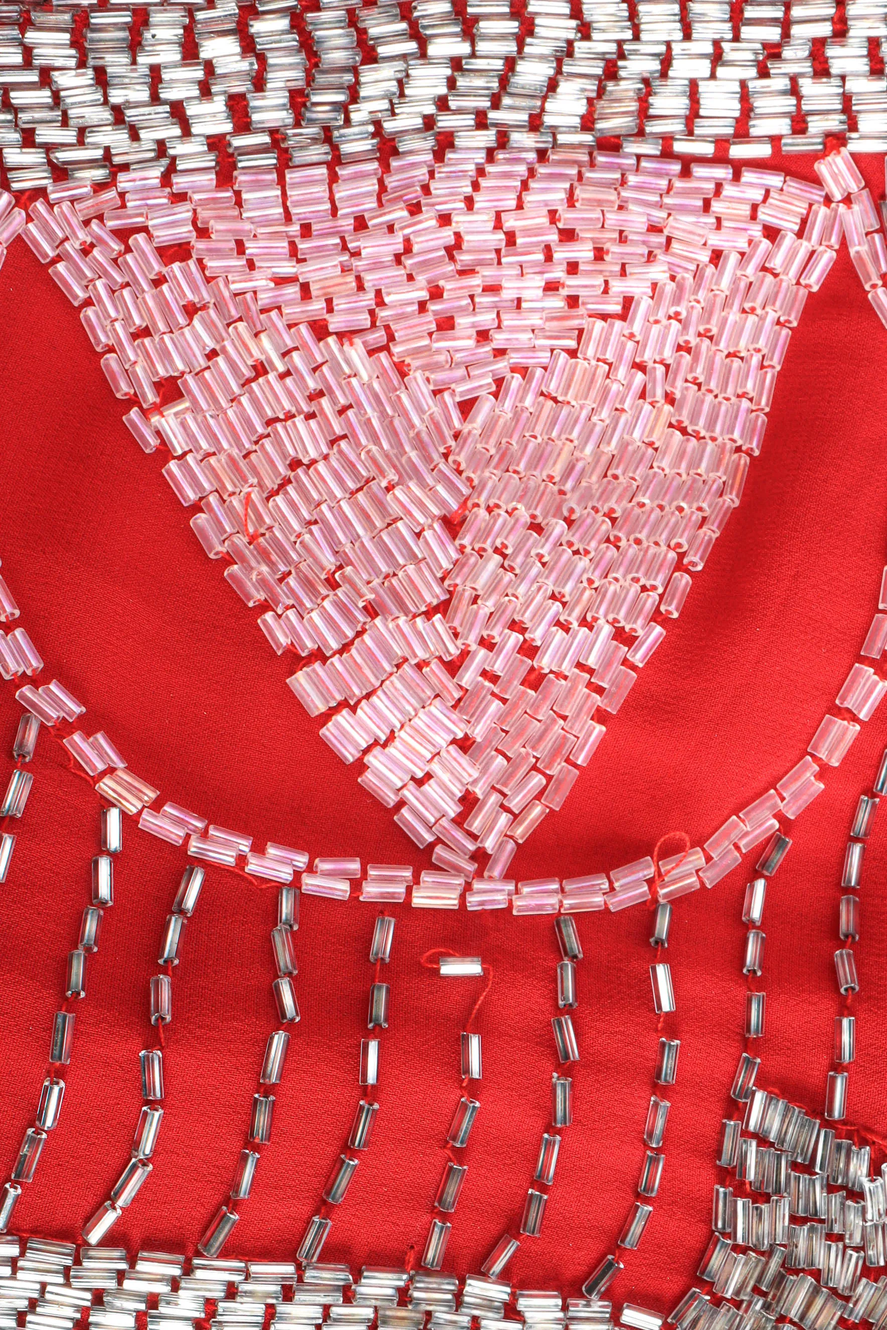 Geometric Beaded Shift Dress