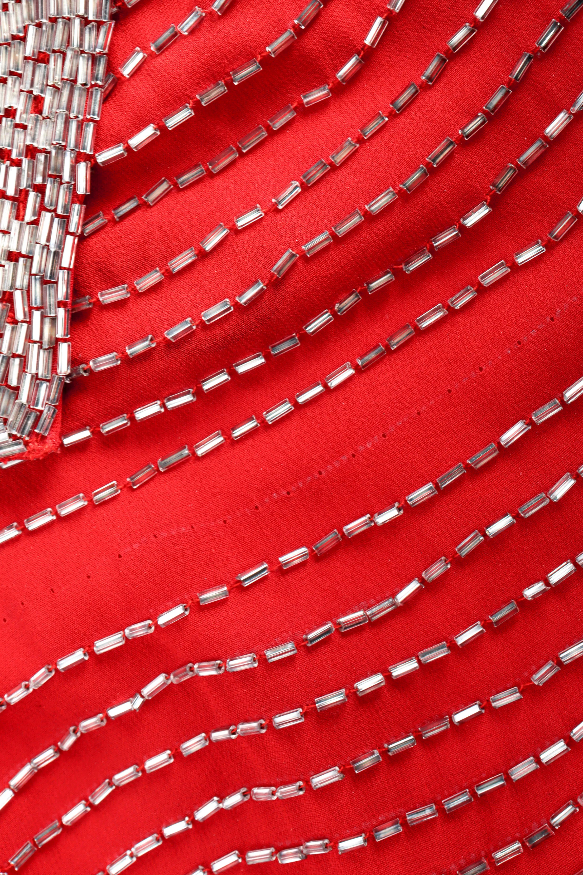 Geometric Beaded Shift Dress
