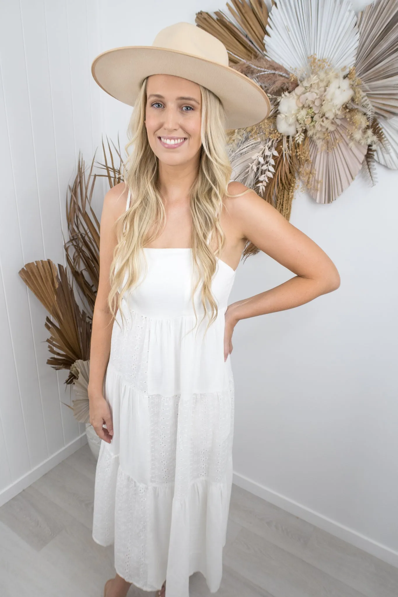 Georgie Dress -White