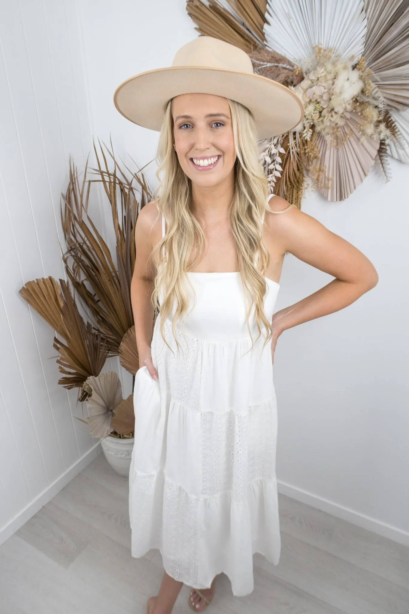 Georgie Dress -White