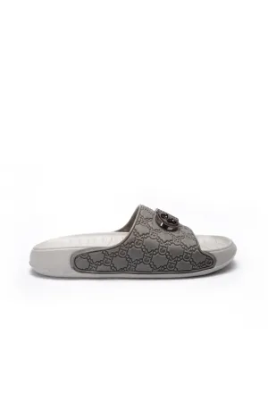 GK EVR SLIDE SLIPPER | Grey and White