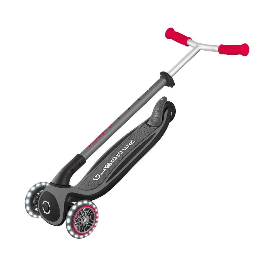 Globber Master Lights 3-Wheels Kids Scooter – Black (NEW COLOR)