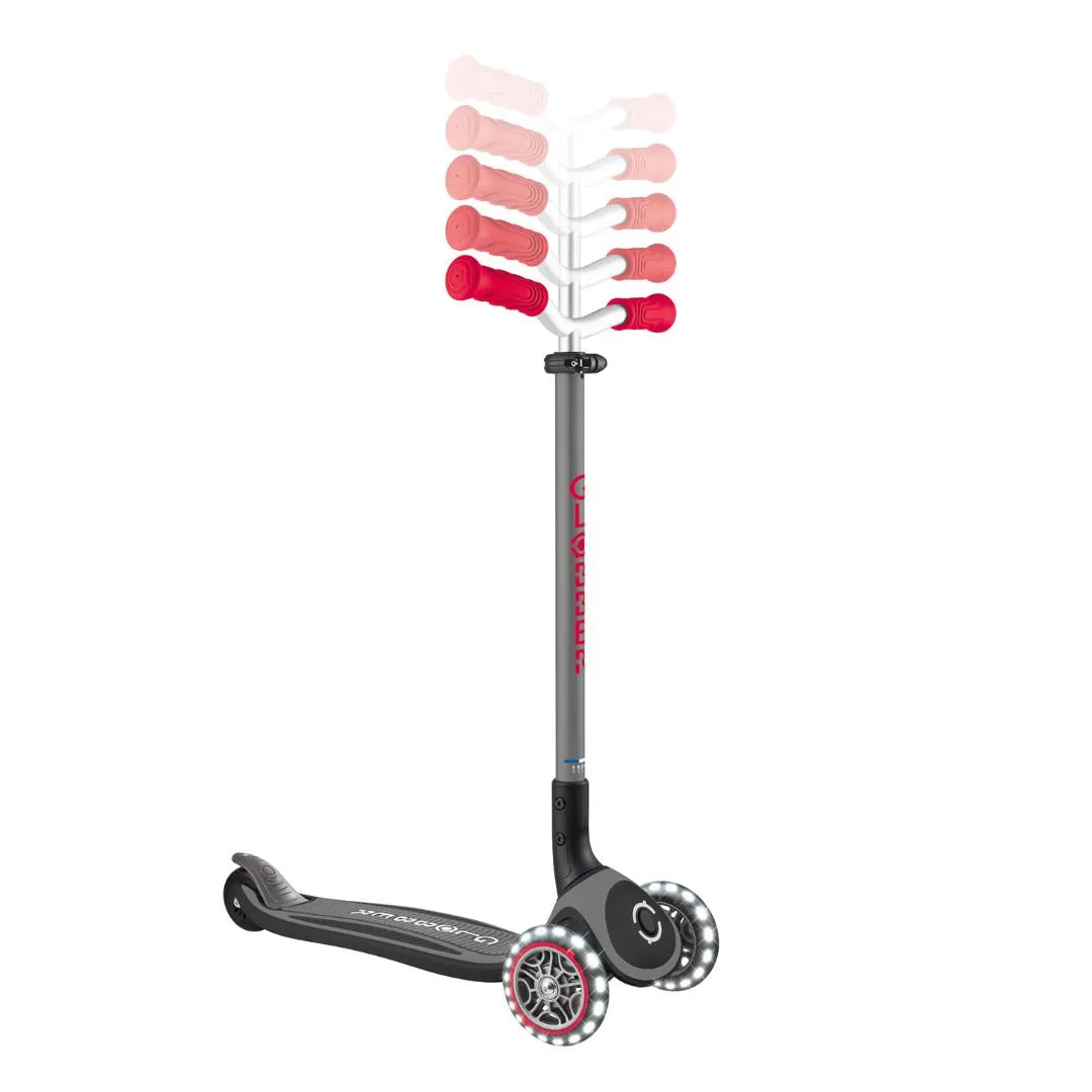 Globber Master Lights 3-Wheels Kids Scooter – Black (NEW COLOR)