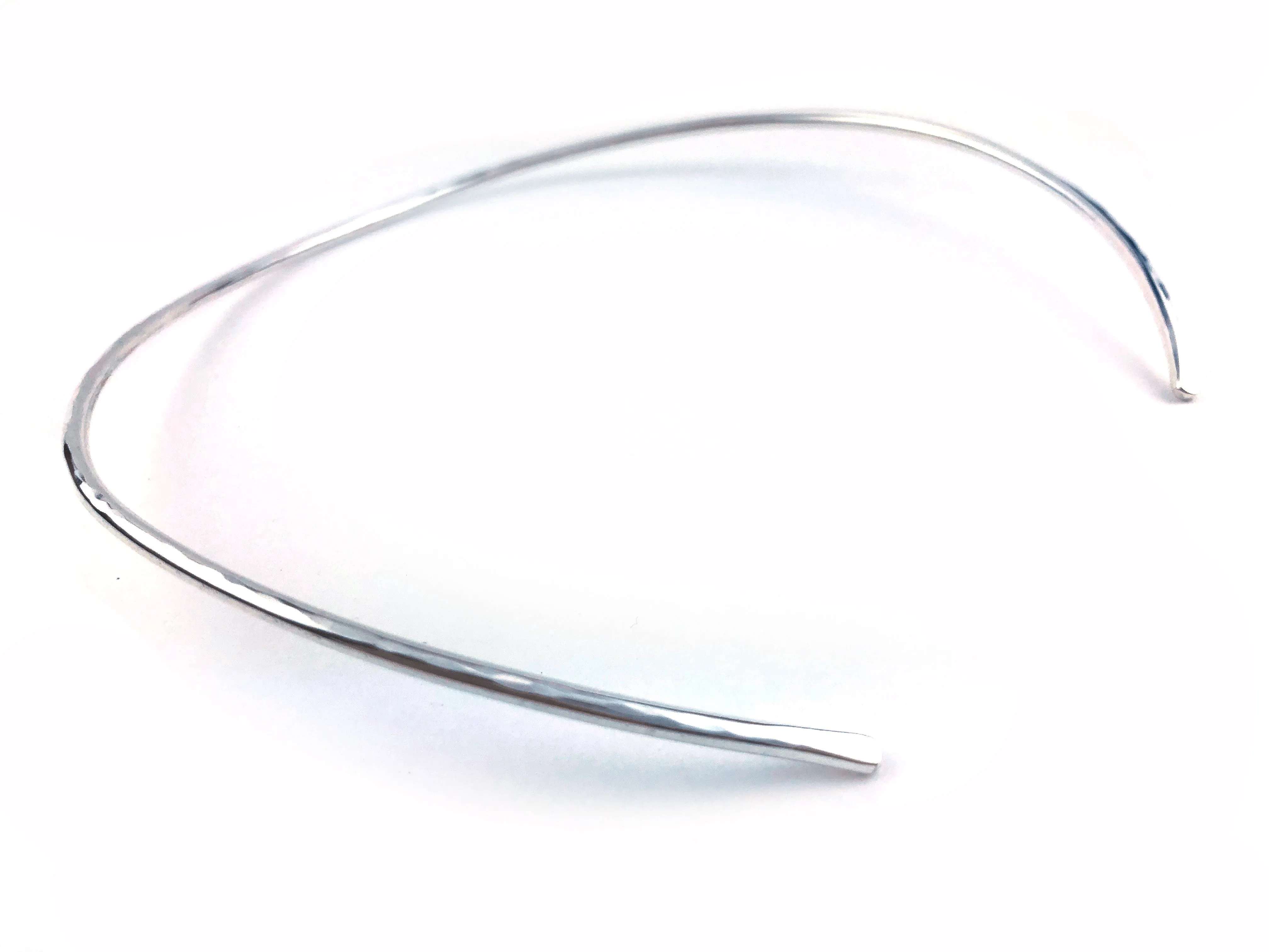 Gold Hammered Torque Necklace