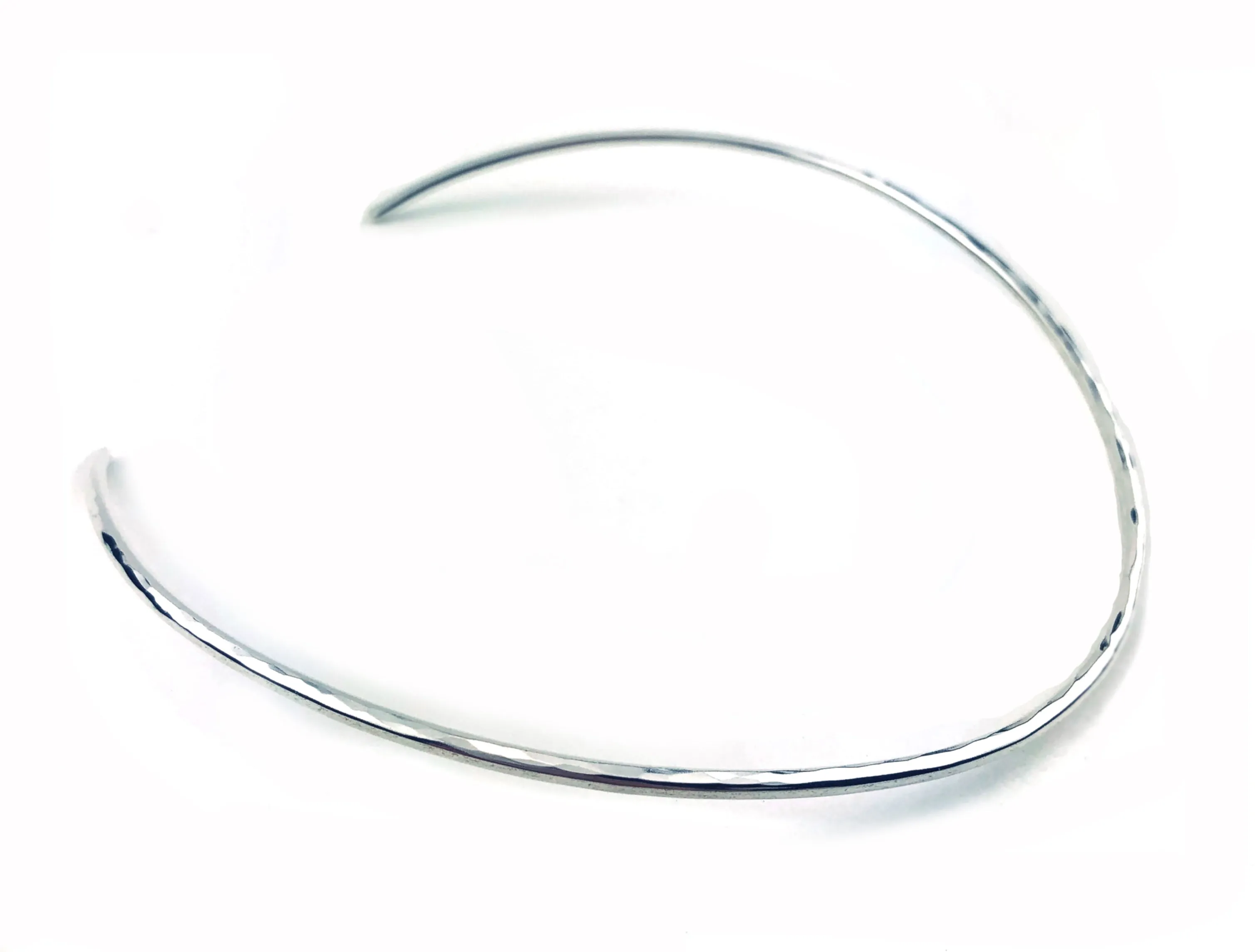 Gold Hammered Torque Necklace