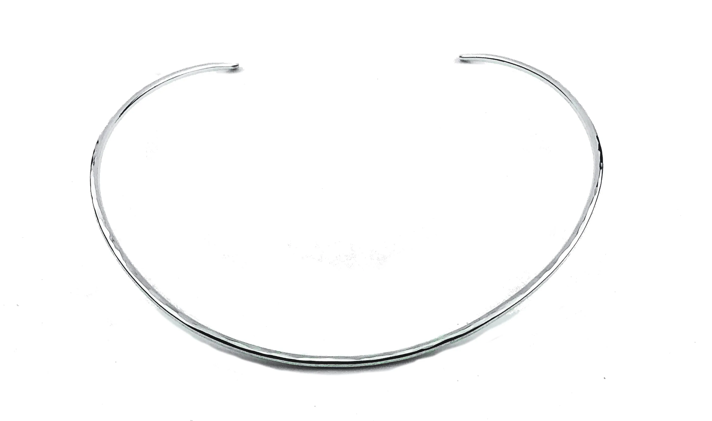 Gold Hammered Torque Necklace