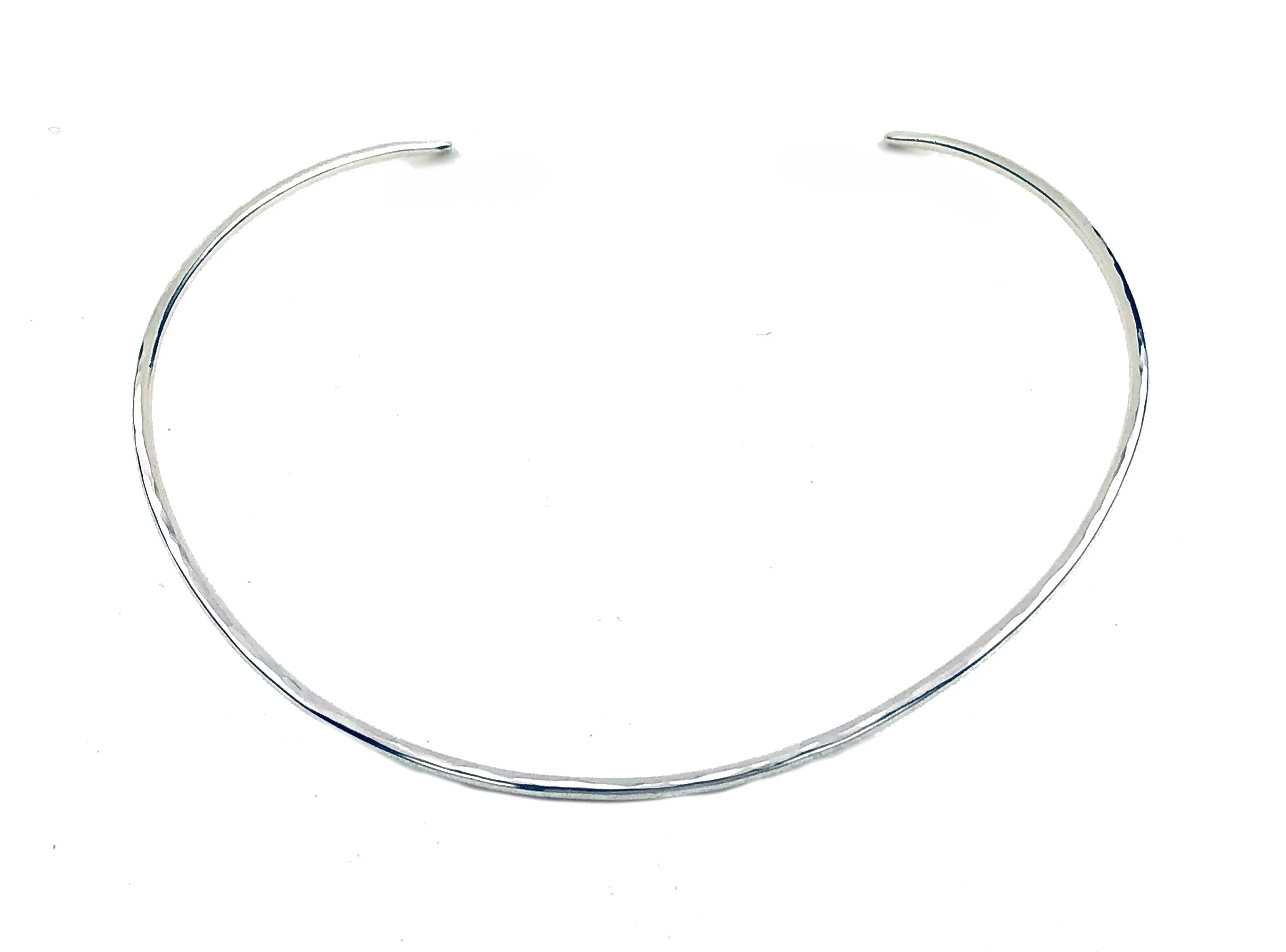 Gold Hammered Torque Necklace