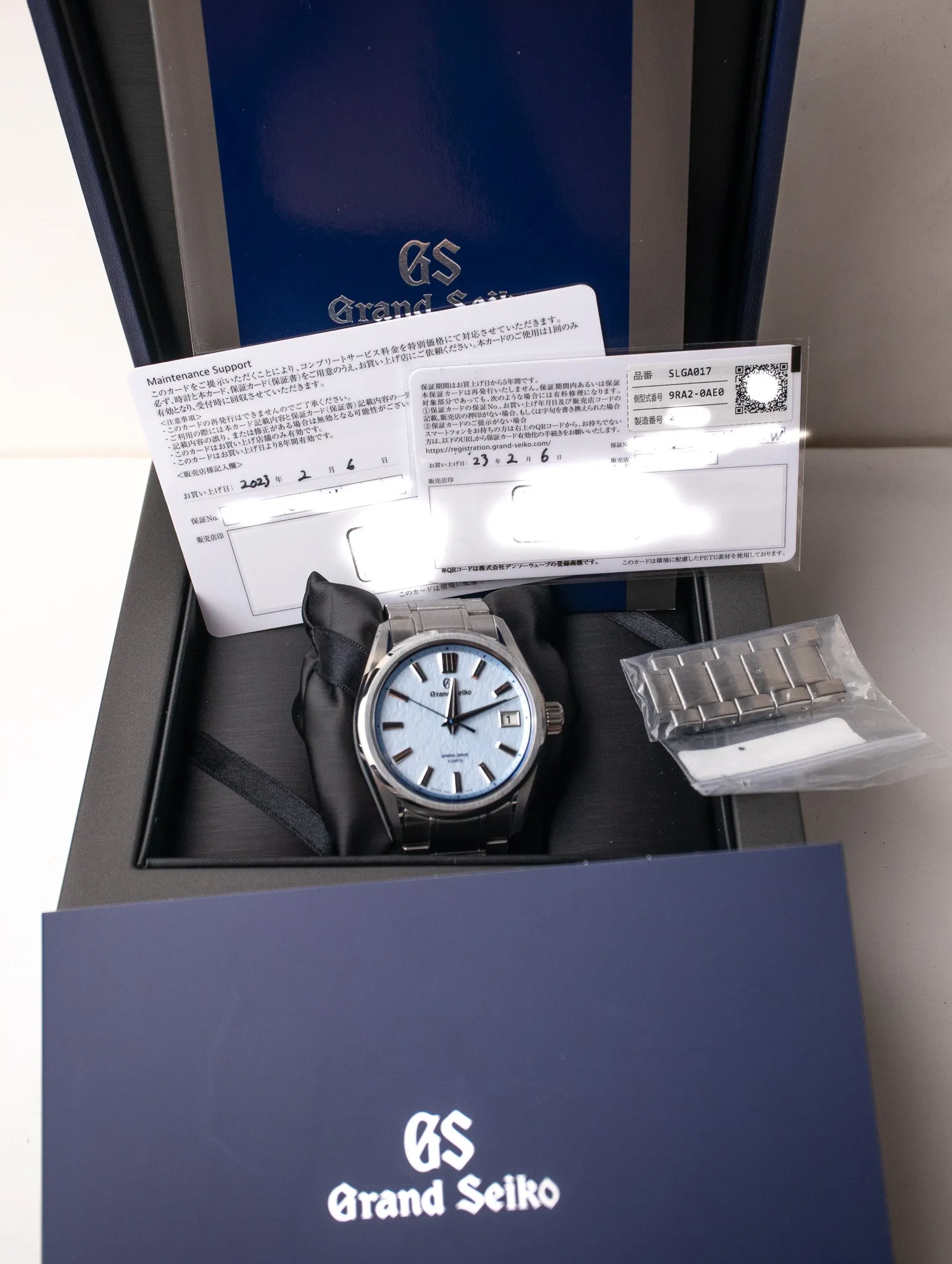 Grand Seiko Evolution 9 SLGA017 'Blue Glacier' AJHH Special Edition