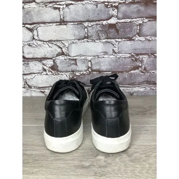 Greats Brooklyn Black Leather Causal Lace Sneakers Shoes Men Sz 9.5M US/42.5EU