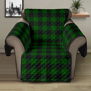 Green Buffalo Plaid 28" Recliner Sofa Protector Couch Cover Farmhouse Decor