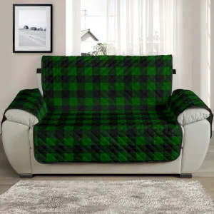 Green Buffalo Plaid 48" Chair and a Half Couch Cover Sofa Protector Farmhouse Decor