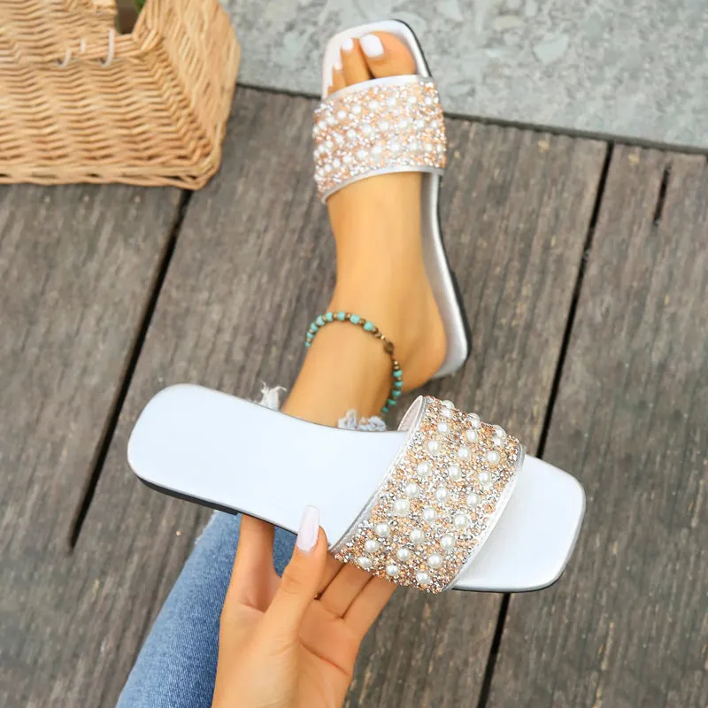 GS Slipper | Luxe slippers met parel details voor dames