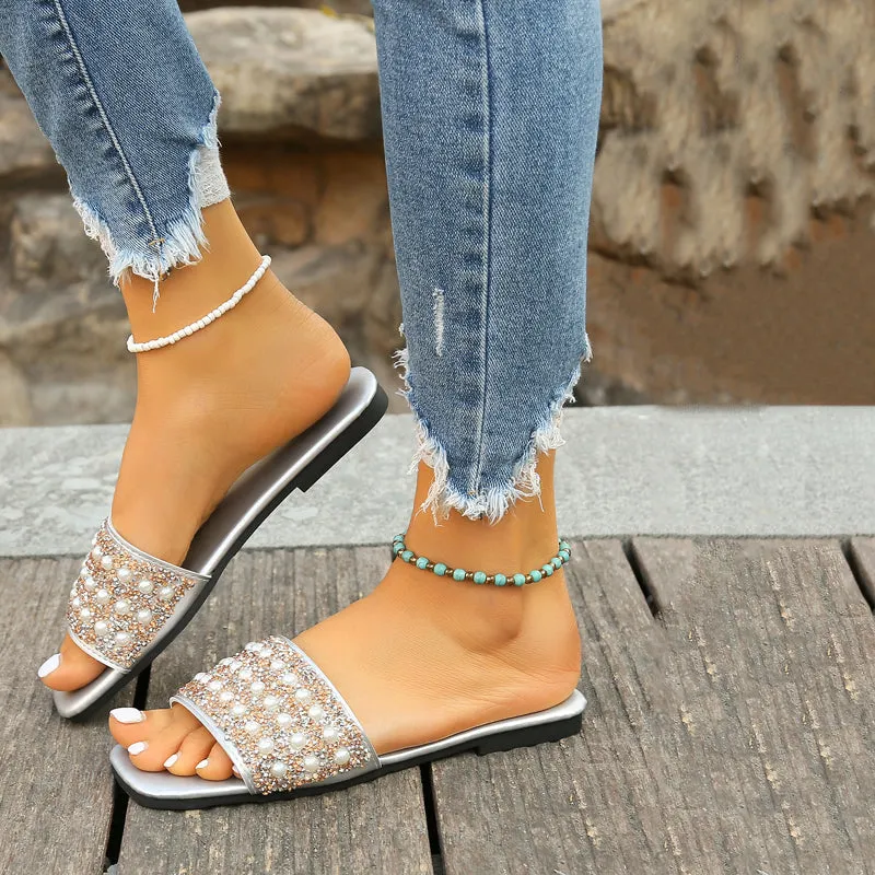 GS Slipper | Luxe slippers met parel details voor dames