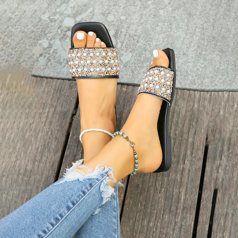 GS Slipper | Luxe slippers met parel details voor dames