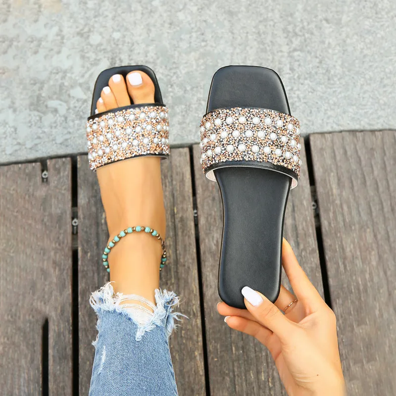 GS Slipper | Luxe slippers met parel details voor dames
