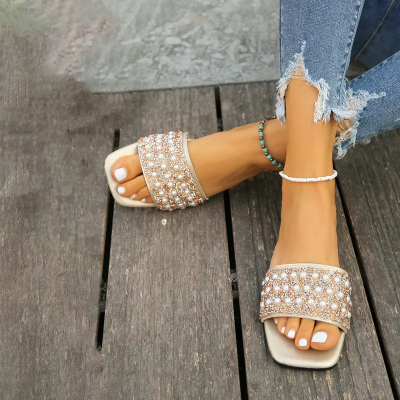 GS Slipper | Luxe slippers met parel details voor dames