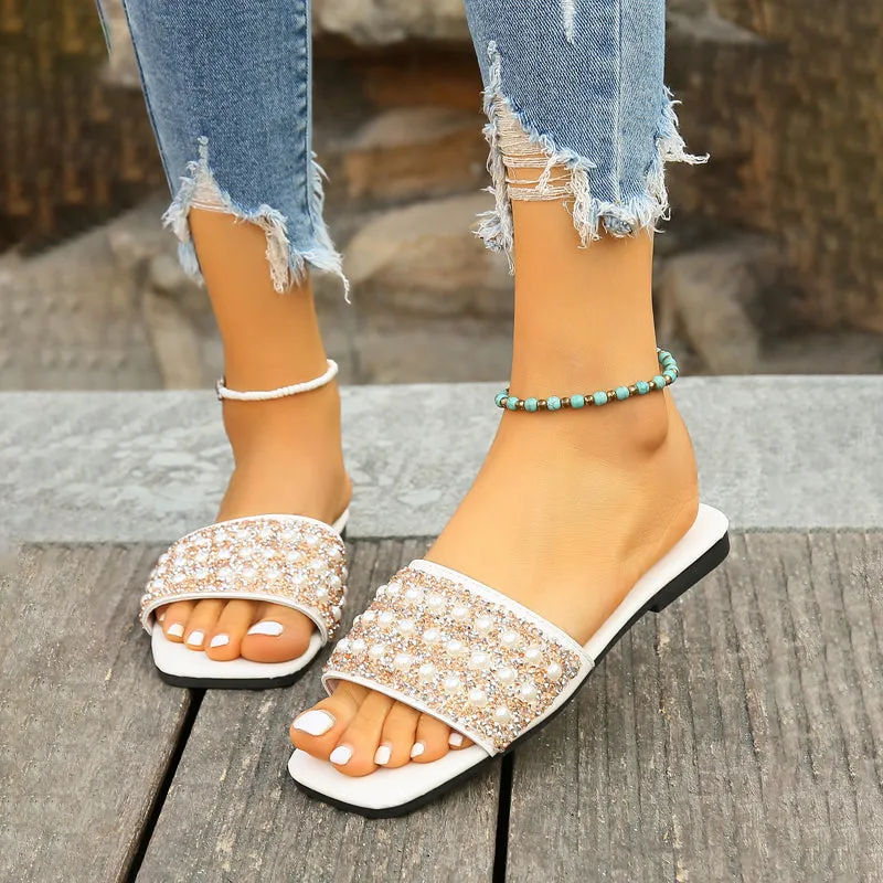 GS Slipper | Luxe slippers met parel details voor dames