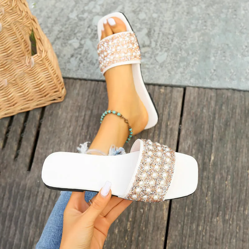 GS Slipper | Luxe slippers met parel details voor dames