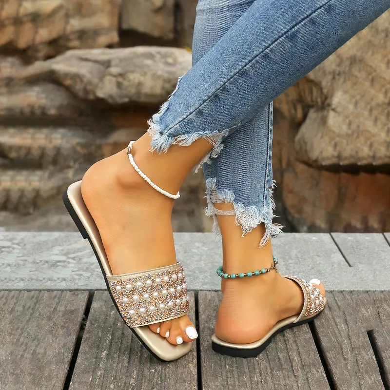 GS Slipper | Luxe slippers met parel details voor dames
