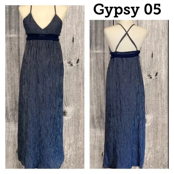 Gypsy 05 Global Village Empire Waist Maxi Dress S
